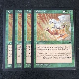 MTG　踏み荒らし　英語4枚セット　テンペスト版(シングルカード)