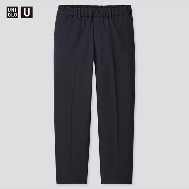 UNIQLO(ユニクロ)のUNIQLO U ワイドフィットテーパードパンツ スラックス　ネイビー メンズのパンツ(スラックス)の商品写真