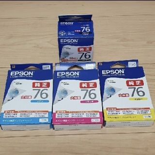 エプソン(EPSON)のエプソン純正　大容量インク　IC 76 ４色セット(オフィス用品一般)