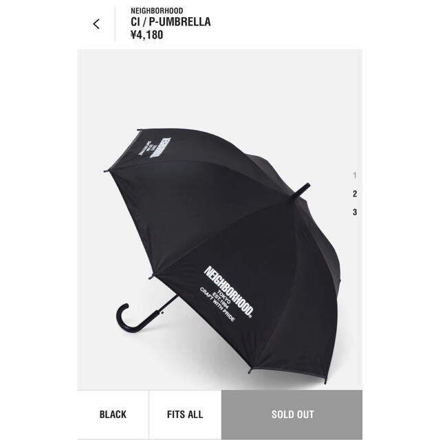 neighborhood CI/P-UMBRELLA-BLACK/FITS 傘