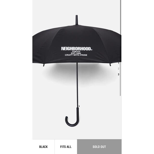 NEIGHBORHOOD(ネイバーフッド)のneighborhood  CI/P-UMBRELLA-BLACK/FITS メンズのファッション小物(傘)の商品写真