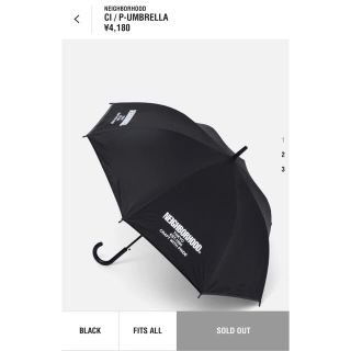 ネイバーフッド(NEIGHBORHOOD)のneighborhood  CI/P-UMBRELLA-BLACK/FITS(傘)