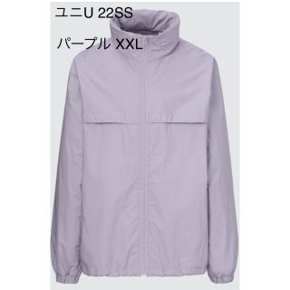 ユニクロ(UNIQLO)のユニU 22SS オーバーサイズフーデッドブルゾン XXL パープル(ブルゾン)