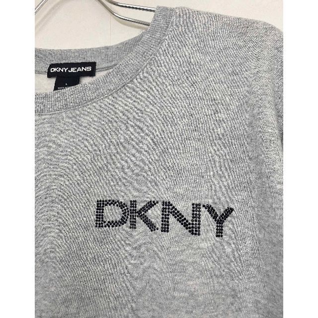 DKNY - 新品 L ☆ DKNY レディース トレーナー 裏起毛 グレー