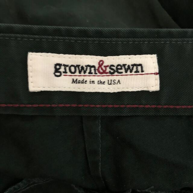 SHIPS(シップス)のチノパン グリーン grown&sewn 33サイズ メンズのパンツ(チノパン)の商品写真