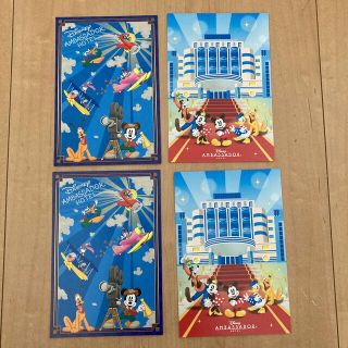 ディズニー(Disney)のアンバサダーホテル ポストカード 絵葉書 4(使用済み切手/官製はがき)