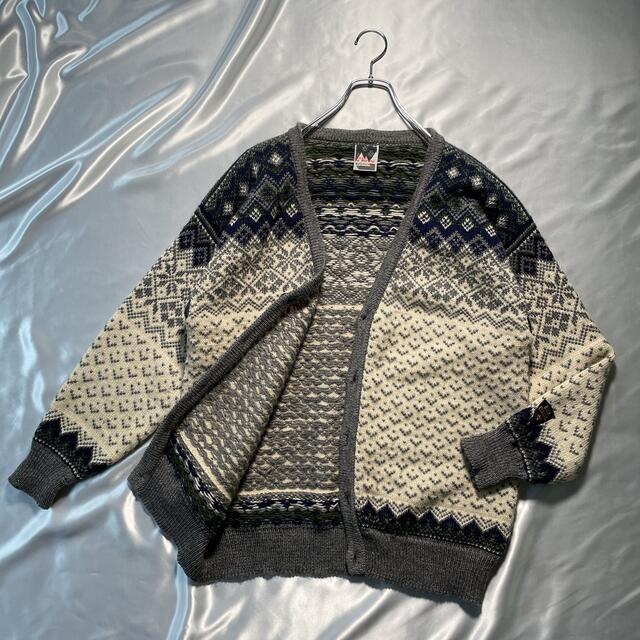 古着 ノルウェー製 DALE OF NORWAY ノルディック カーディガン