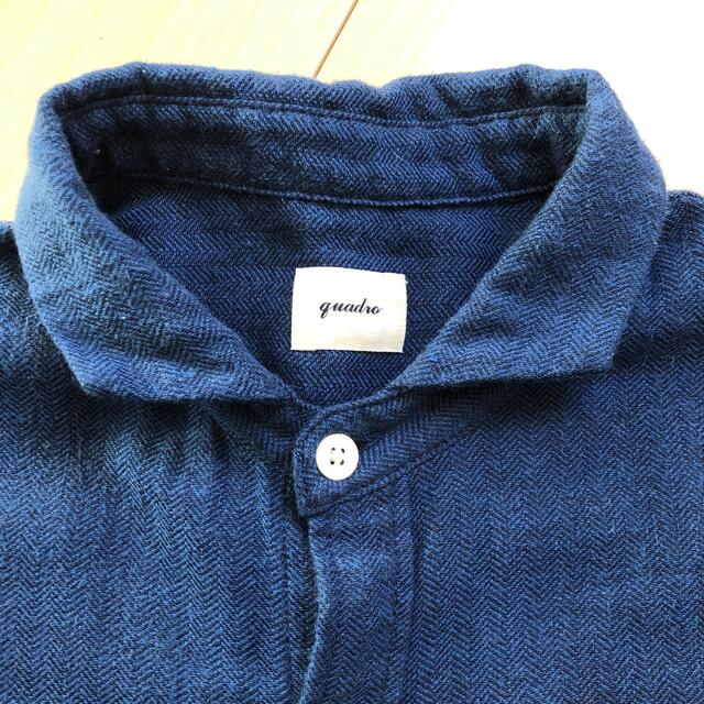 QUADRO(クアドロ)のquadro cotton100％shirt レディースのトップス(シャツ/ブラウス(長袖/七分))の商品写真