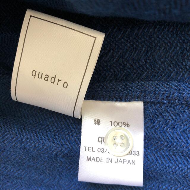 QUADRO(クアドロ)のquadro cotton100％shirt レディースのトップス(シャツ/ブラウス(長袖/七分))の商品写真