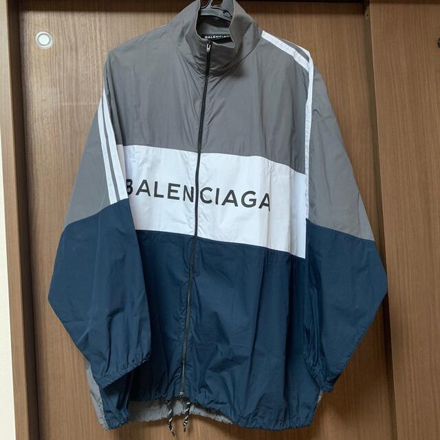 Balenciaga - BALENCIAGA　トラックジャケット　ナイロンジャケット　38 ネイビー