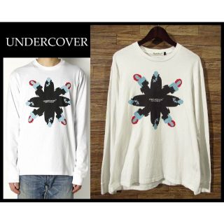 アンダーカバー(UNDERCOVER)のアンダーカバー 20ss ドラキュラ & レディー 長袖 Tシャツ 白 3(Tシャツ/カットソー(七分/長袖))