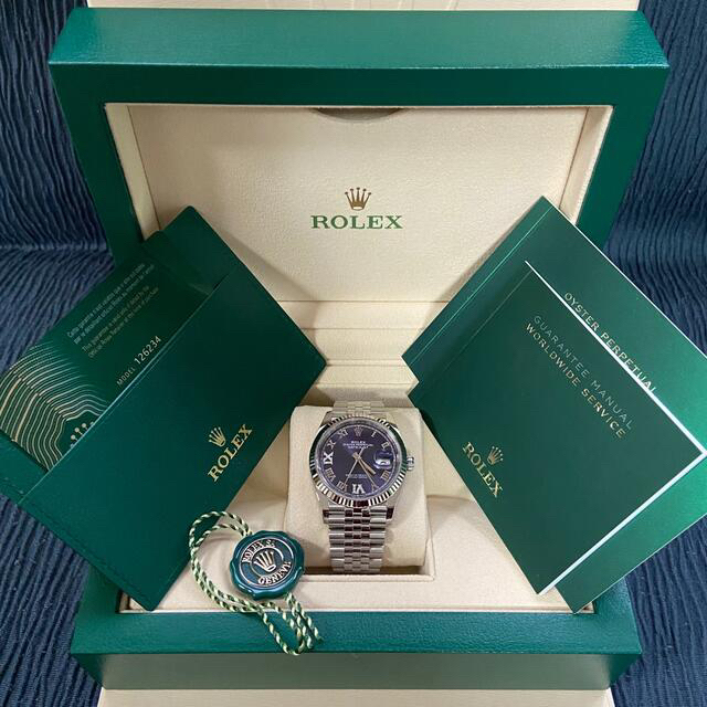 ROLEX(ロレックス)のロレックス デイトジャスト　オーベルジーヌ文字盤　126234　ジュビリーブレス メンズの時計(腕時計(アナログ))の商品写真