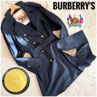 バーバリー(BURBERRY)の極美品⭐️希少型⭐️バーバリーズ ノバチェック ゴールドボタン トレンチコート(トレンチコート)