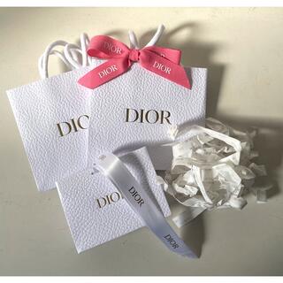 ディオール(Dior)の値下げ！Dior コスメショッパー2枚＆プレゼント用小袋＆ペーパークッション(ショップ袋)