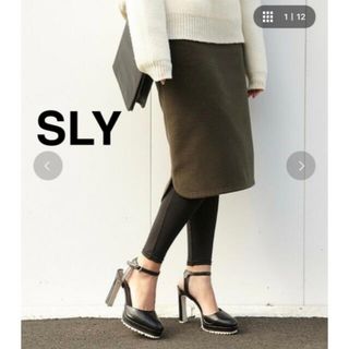 スライ(SLY)の再お値下げ【タグ付き】SLY あったかスカート シンプル 8607円(ひざ丈スカート)