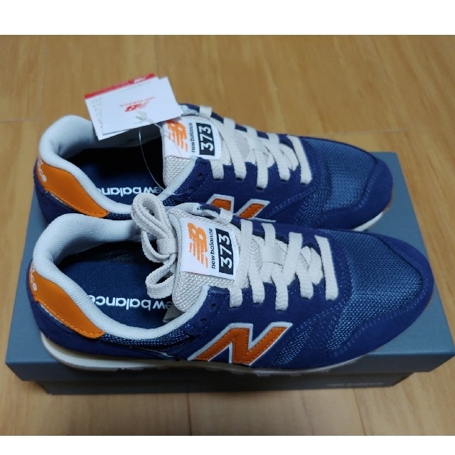 NewBalance ML373 HN2 DL 24.5cm ネイビー/オレンジ