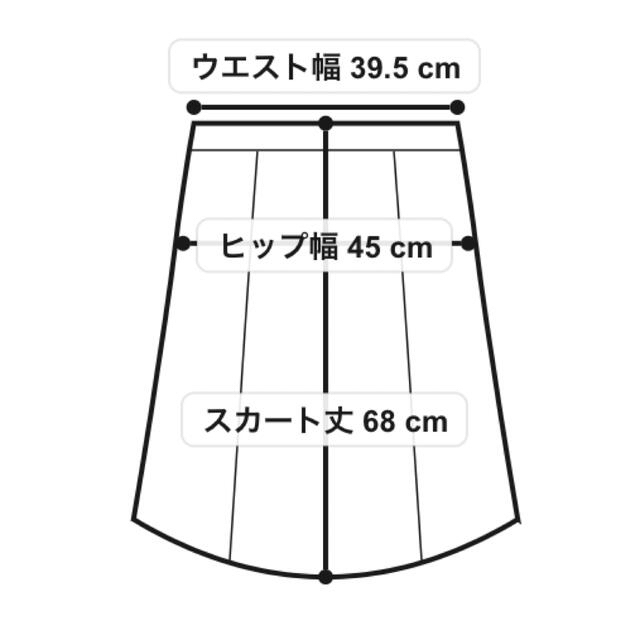 未使用タグ付リバーシブルニットレーススカート　ラビアンジェ (LAVEANGE)