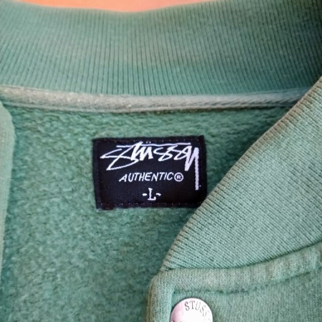 STUSSY(ステューシー)の【週末価格!特価!!】ステューシー　スタジャン　裏起毛　Lサイズ　stussy メンズのジャケット/アウター(スタジャン)の商品写真