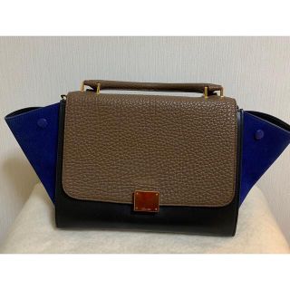 セリーヌ(celine)の【ダリア様専用　3/9 23:59まで】セリーヌ トラペーズロイヤルブルー(ハンドバッグ)