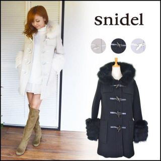 スナイデル(SNIDEL)のゆん様12/1までお取り置き☆snidel☆10周年限定ダッフルコート★ブラック(ダッフルコート)