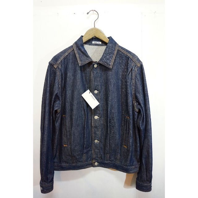 海外花系 美品 20SS AURALEE オーラリー デニムブルゾンジャケット302N