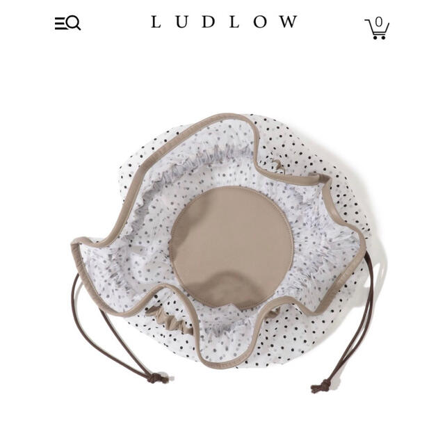 LUDLOW(ラドロー)のラドロー チュールドットショルダーバッグ 巾着バッグ レディースのバッグ(ショルダーバッグ)の商品写真