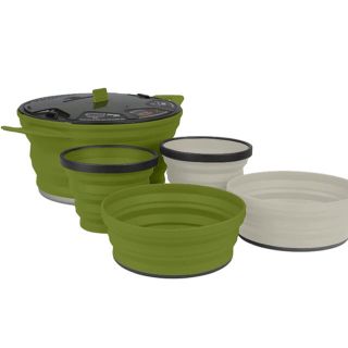 Sea to Summit X-Pot 2.8オリーブ調理器具5点セット送料込！(調理器具)