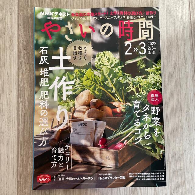 NHK 趣味の園芸 やさいの時間 2022年 02月号 エンタメ/ホビーの雑誌(趣味/スポーツ)の商品写真