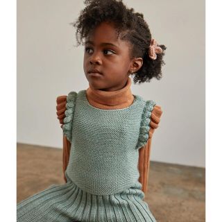 キャラメルベビー&チャイルド(Caramel baby&child )のnyan 様専用　Misha & Puff Flora Vest Ceradon(ニット)