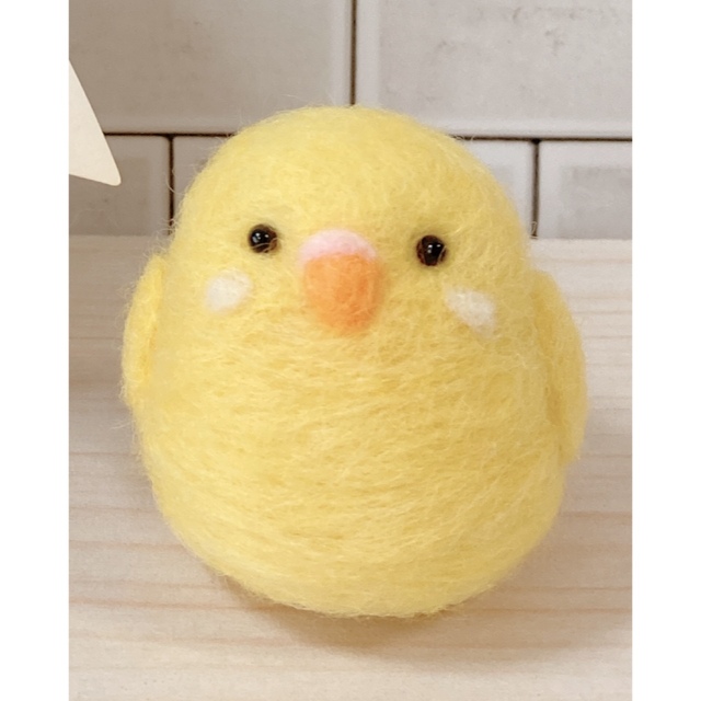 ハンドメイド＊セキセイインコちゃん（黄色）羊毛フェルト おしゃれ雑貨の通販 by marry-bell's shop｜ラクマ