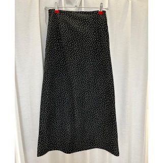 エイチアンドエム(H&M)のドット柄 スカート(ロングスカート)