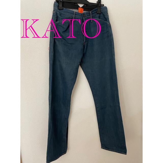 KATO`(カトー)のKATO カトー　バックストラップ付き　デニム　パンツ　日本製　29 メンズのパンツ(デニム/ジーンズ)の商品写真