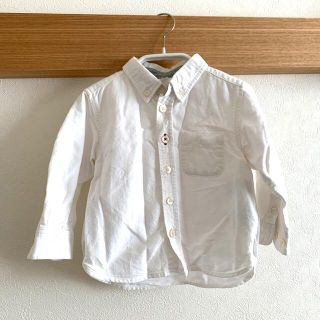 ムジルシリョウヒン(MUJI (無印良品))の無印良品　白シャツ　80サイズ(シャツ/カットソー)