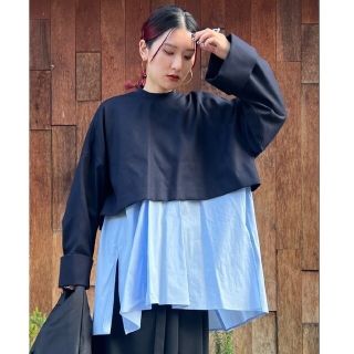 エンフォルド(ENFOLD)のENFOLD(エンフォルド) LAYERED PULLOVER(カットソー(長袖/七分))