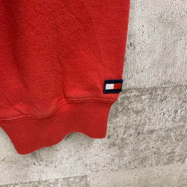 TOMMY HILFIGER(トミーヒルフィガー)の90's トミーヒルフィガー  フラッグ　ロゴ刺繍　スエット トレーナー　美品 メンズのトップス(スウェット)の商品写真