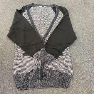 マウジー(moussy)の【●本173】MOUSSY マウジー カーディガン 袖シフォン 中古(カーディガン)