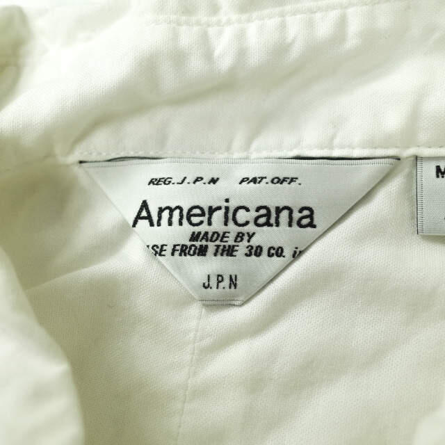 AMERICANA(アメリカーナ)のAMERICANA アメリカーナ ピンオックス ボタンダウンシャツ レディース レディースのトップス(シャツ/ブラウス(長袖/七分))の商品写真