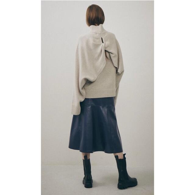 LE CIEL BLEU(ルシェルブルー)のLE CIEL BLUE Back Twist Knit レディースのトップス(ニット/セーター)の商品写真