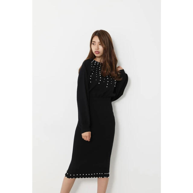 【大人気商品！新品】rienda many F pearl knit OP 2