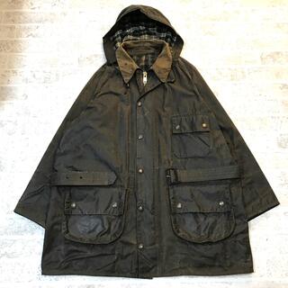 バーブァー(Barbour)の2クラウン 80s バブアー ソルウェイジッパー  YKK棒ジップ フード 44(テーラードジャケット)