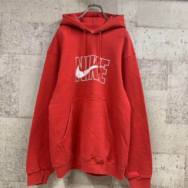 NIKE(ナイキ)の90's NIKE ナイキ　銀タグ　USA製 デカロゴ　スエットパーカー　激レア メンズのトップス(パーカー)の商品写真