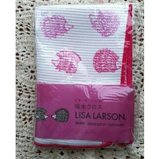 リサラーソン(Lisa Larson)のリサラーソン　吸水クロス　ハリネズミ　ピンク(収納/キッチン雑貨)