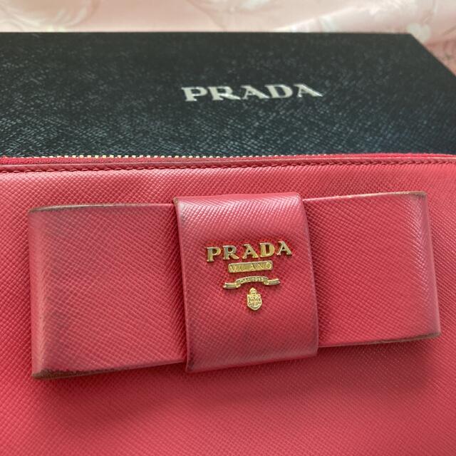 PRADA(プラダ)の【専用です❣️】　　PRADA 財布　リボン　サフィアーノ レディースのファッション小物(財布)の商品写真