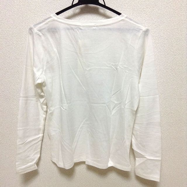 Techichi(テチチ)のテチチ 長袖シャツ レディース 新品 未使用 Mサイズ ホワイト 匿名配送 レディースのトップス(Tシャツ(長袖/七分))の商品写真