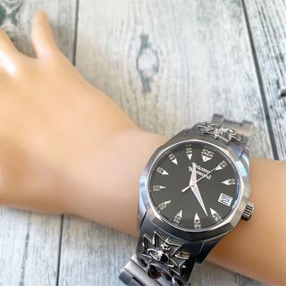 【動作OK】ヴィヴィアン 腕時計 VW-23D3 チェーンマイユ ブラック
