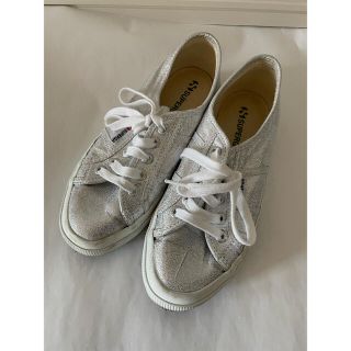 スペルガ(SUPERGA)の美品☆SUPERGA 定番スニーカー　シルバー(スニーカー)