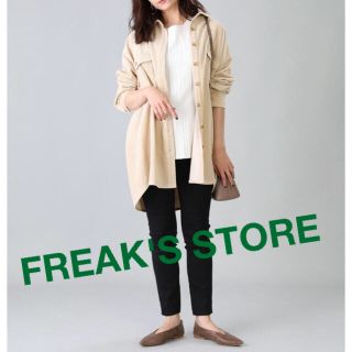 フリークスストア(FREAK'S STORE)の美品 FREAK'S STORE オーバーサイズコーデュロイシャツワンピース(シャツ/ブラウス(長袖/七分))