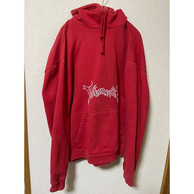 VETEMENTS ヴェトモン メタルロゴ パーカー 赤 S