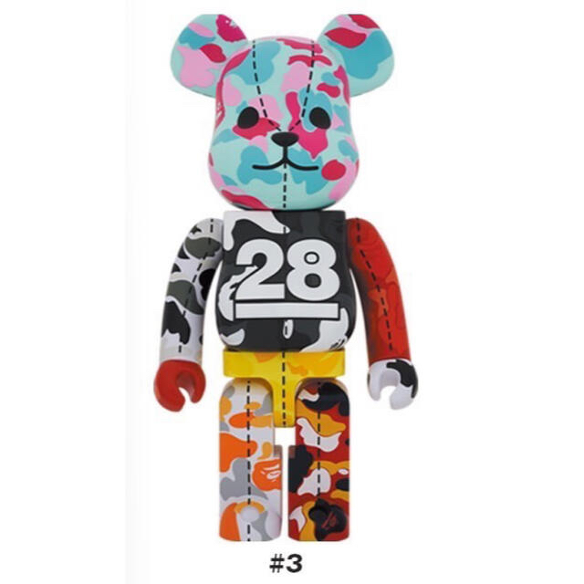 BE@RBRICK BAPE 28TH ANNIVERSARY 1000% #3