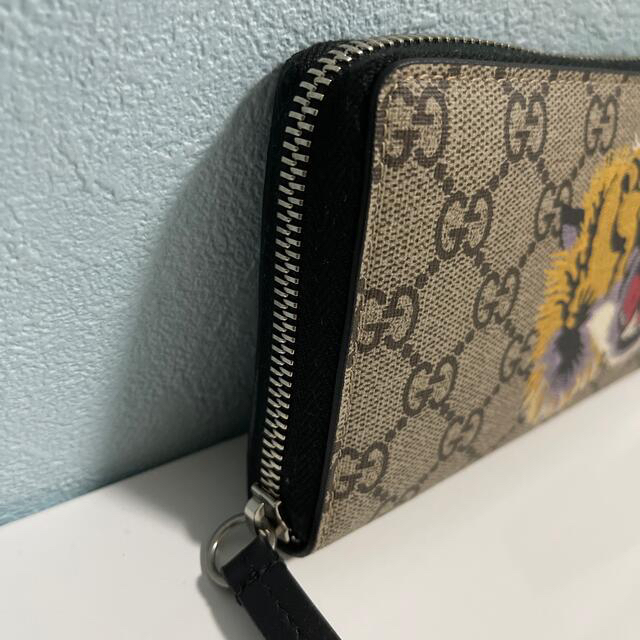 Gucci(グッチ)の【あんちゃん様専用】グッチ 虎 長財布 GGスプリーム ラウンドファスナー ハンドメイドのファッション小物(財布)の商品写真